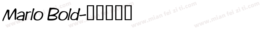 Marlo Bold字体转换